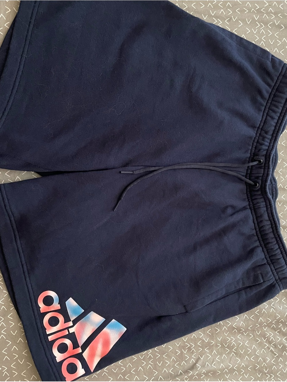 adidas Navy Casual Shorts with Subtle Logo